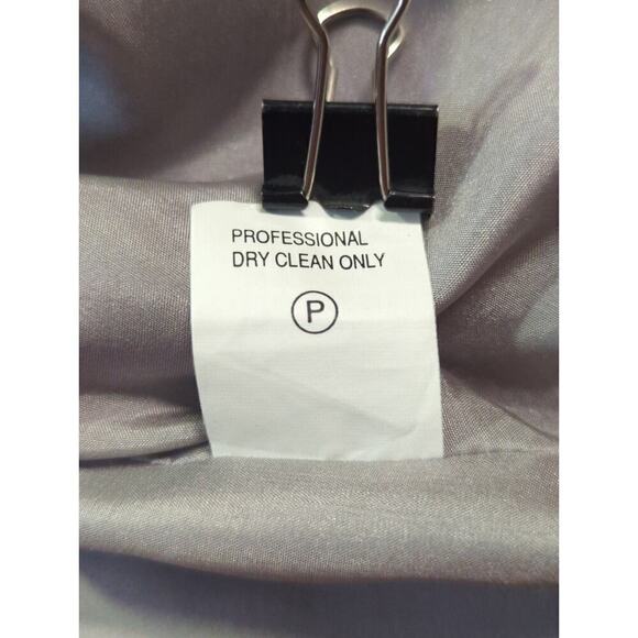 FLAWED‎ Vivienne Tam Dress Woman's Size Large Gray Silver Sequin Sleeveless Silk - Picture 14 of 16